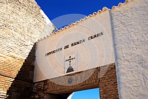 Santa Clara convent name, Estepa, Spain. photo
