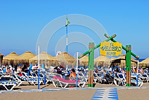 El Velero beach, Benalmadena, Spain.