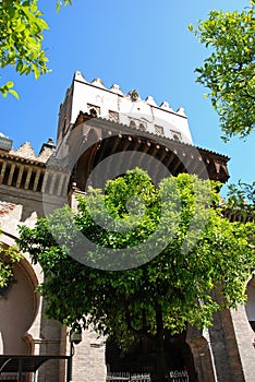 Cathedral door of foregiveness exit, Seville, Spain. photo