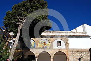 Santa Clara Convent cloisters, Estepa, Spain. photo