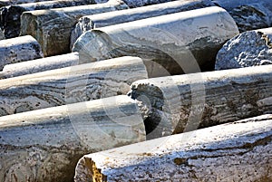 Marble columns, Santiponce, Spain. photo