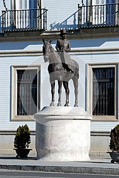 Countess of Barcelona statue, Seville, Spain. photo