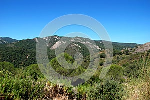 Mountain landscape, Sierra de los Alcornocales, Spain. photo