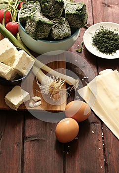 Spanakopita, traditional greek cuisine.