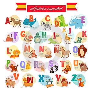 Spanish abc for preschool education photo