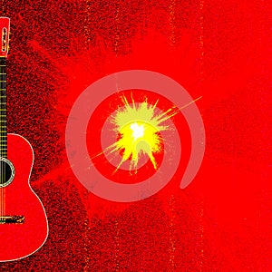 Spanish Acoustic Guitar Abstract