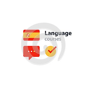 Spanish as a second language. Fluent speaking, foreign language courses