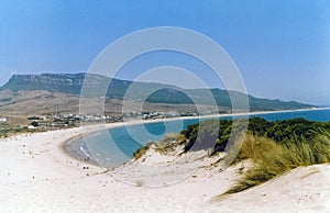 Spanish beach sand dunes andalucia photo