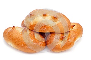 Spanish bollos suizos, a brioche with sugar photo