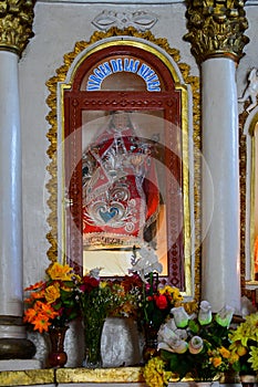 Inside of the Spanish Catholic Church in Raqchi- Peru 191