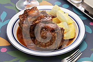 Spanish bull tail stew  rabo de toro