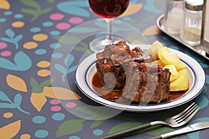 Spanish bull tail stew  rabo de toro