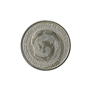 10 spanish centimos coin 1959 reverse photo
