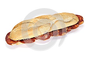 Spanish chorizo sandwich