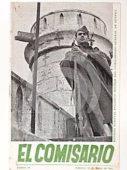 Spanish civil war. Magazine `El comisario` number 18 year 1937.