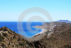 Spanish coastline, Mojacar.