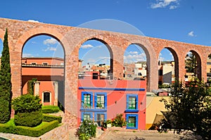 Spanish colonial aquaeduct in Zacatecas, Central photo