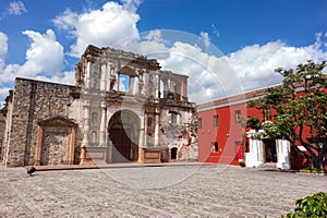 Ibero-American Center Spanish Cooperation and Colonial Style Building Ruin Old City Antigua Guatemala photo