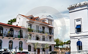 Spanish colonial buildings in Casco Viejo, Panama City