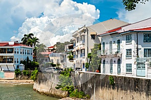 Spanish colonial houses in Casco Viejo, Panama City photo