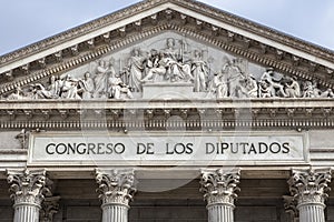 Spanish Congress of Deputies Building, Madrid, Spain