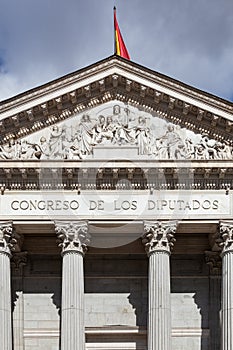 Spanish Congress of Deputies, Congreso de los Diputados, Parliament building photo