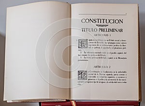 Spanish constitution Book