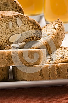 Spanish cuisine. Almond cookies.