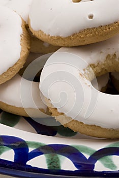 Spanish cuisine. Andalusian wine doughnuts.