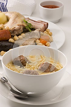 Spanish cuisine. Cocido.