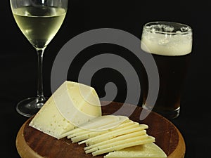 Spanish cured cheese sheep book delicious flavor Milk photo