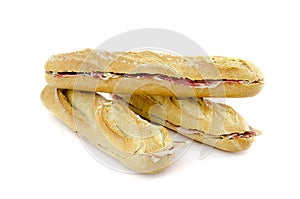 Spanish cured ham sandwichs