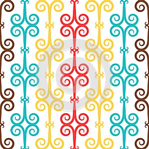 Spanish curl ornamental ceramic tile