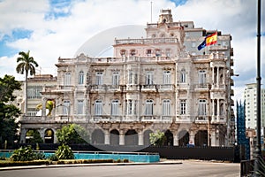 Spanish embassy building in old Havana