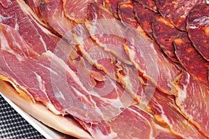 Spanish embutido, typical cold meat photo