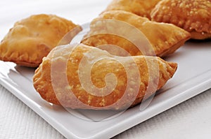 Spanish empanadillas, small meat or tuna pies