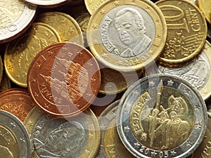 Spanish Euro coins