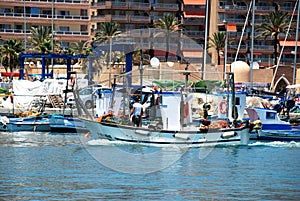 Spanish fishing boats, Fuengirola.