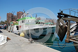 Spanish fishing boats, Fuengirola.