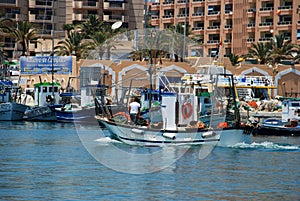 Spanish fishing harbour, Fuengirola.