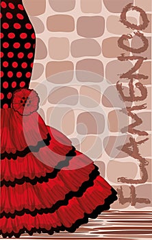 Spanish flamenco holiday card