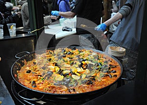 Spanish street food in London east at Borough Market photo
