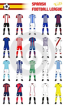 Spanish Football League Generic Kits