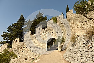 Spanish Fortress in Hvar town on island of Hvar, Croatia