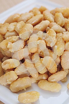 Spanish fried white beans