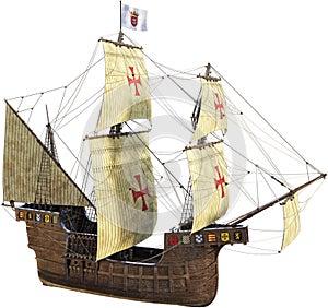 Spanish Galleon, Sailing Ship, Isolated