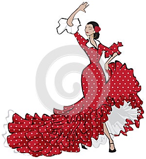 Spanish Gypsy Flamenco Dancer photo