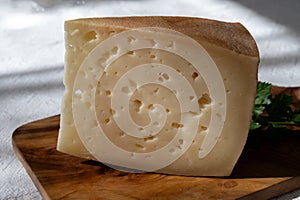 Spanish hard manchego, cow, sheep and goat cheese