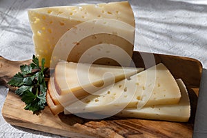 Spanish hard manchego, cow, sheep and goat cheese