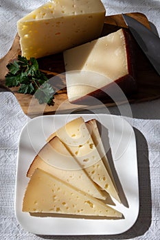 Spanish hard manchego, cow, sheep and goat cheese